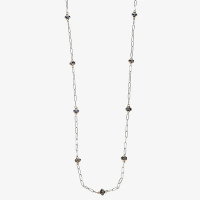 Liz Claiborne Two Tone Beaded Womens 36 Inch Strand Necklace