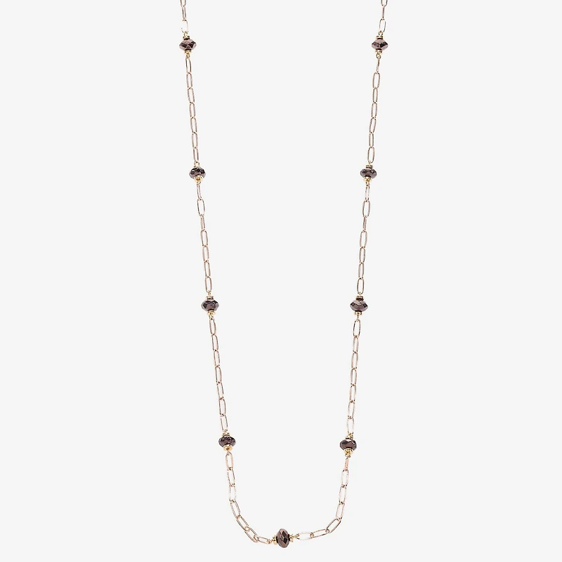 Liz Claiborne Two Tone Beaded Womens 36 Inch Strand Necklace