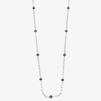 Liz Claiborne Two Tone Beaded Womens 36 Inch Strand Necklace