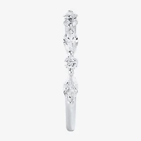 (H-I / Si2) Womens 1 CT. T.W. Lab Grown White Diamond 10K Gold Marquise Wedding Band