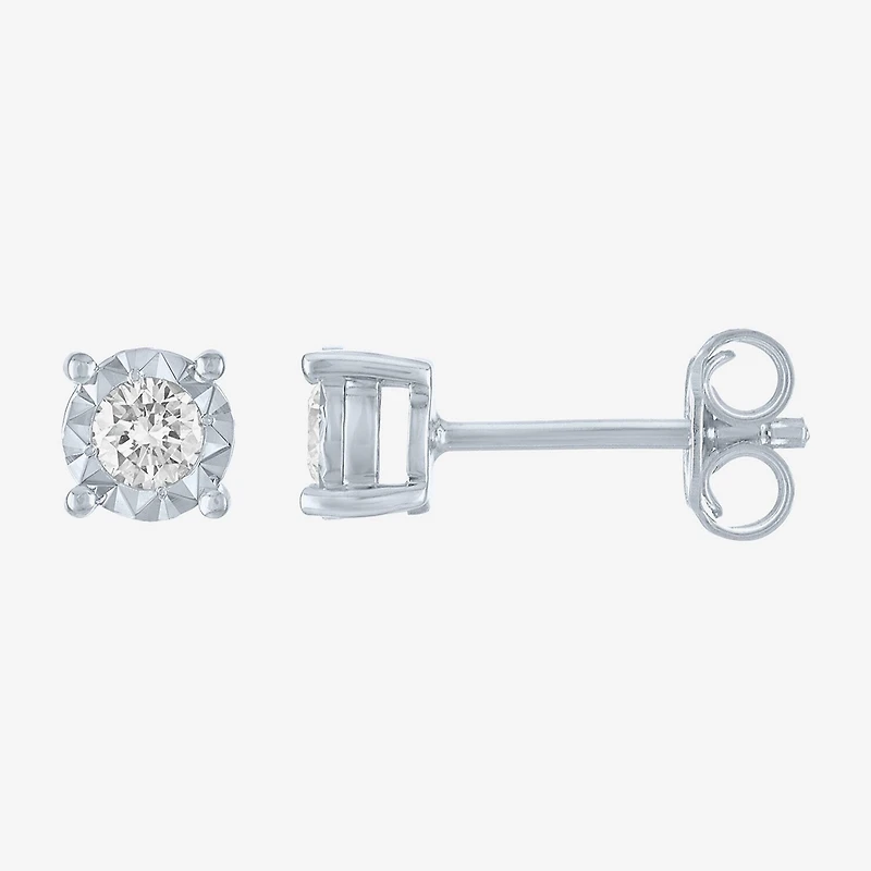 Yes, Please! (G-H, Si2-I1) Womens 1/4 CT. T.W. Lab Grown White Diamond Sterling Silver 2 Pair Jewelry Set