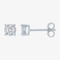 Yes, Please! (G-H, Si2-I1) Womens 1/4 CT. T.W. Lab Grown White Diamond Sterling Silver 2 Pair Jewelry Set