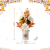 Glitzhome 20"H Fall Lotus, Lotus Pod And Berry Centerpiece Thanksgiving Tabletop Decor