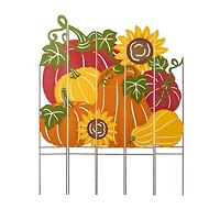 Glitzhome 42"H Fall Metal Pumpkin Patch Combo Thanksgiving Yard Art