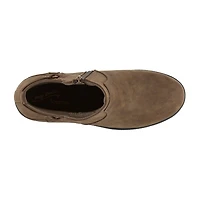Easy Street Womens Dawnta Block Heel Booties