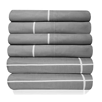 Sweet Home Collection™ Window Pane Printed Sheet Set, Deluxe Ultra Soft, Double Brushed Microfiber with Bonus Pillowcases