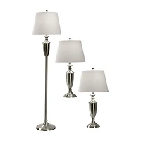 Stylecraft Geneva 3-pc. Lamp Set