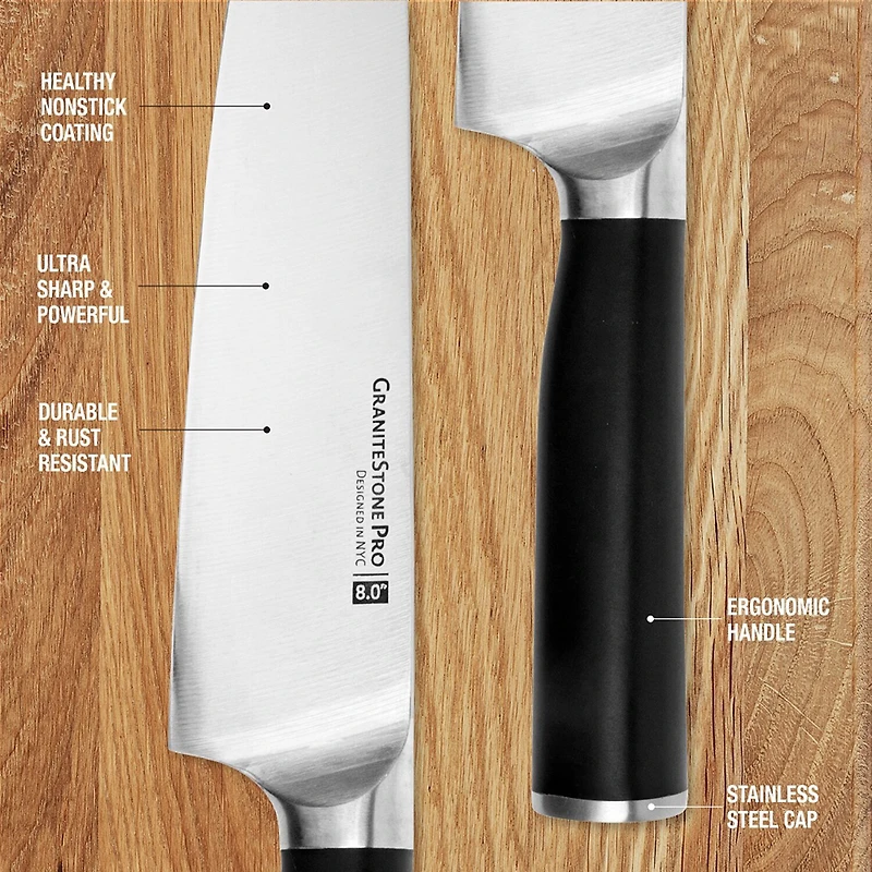Granitestone 15-pc. Knife Block Set