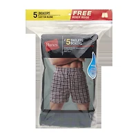 Hanes Fresh Iq Comfortflex\N Bonus Pack Mens 5 Boxers J838t5