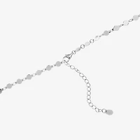 Womens Enhanced Blue Turquoise Sterling Silver Inch Pendant Necklace