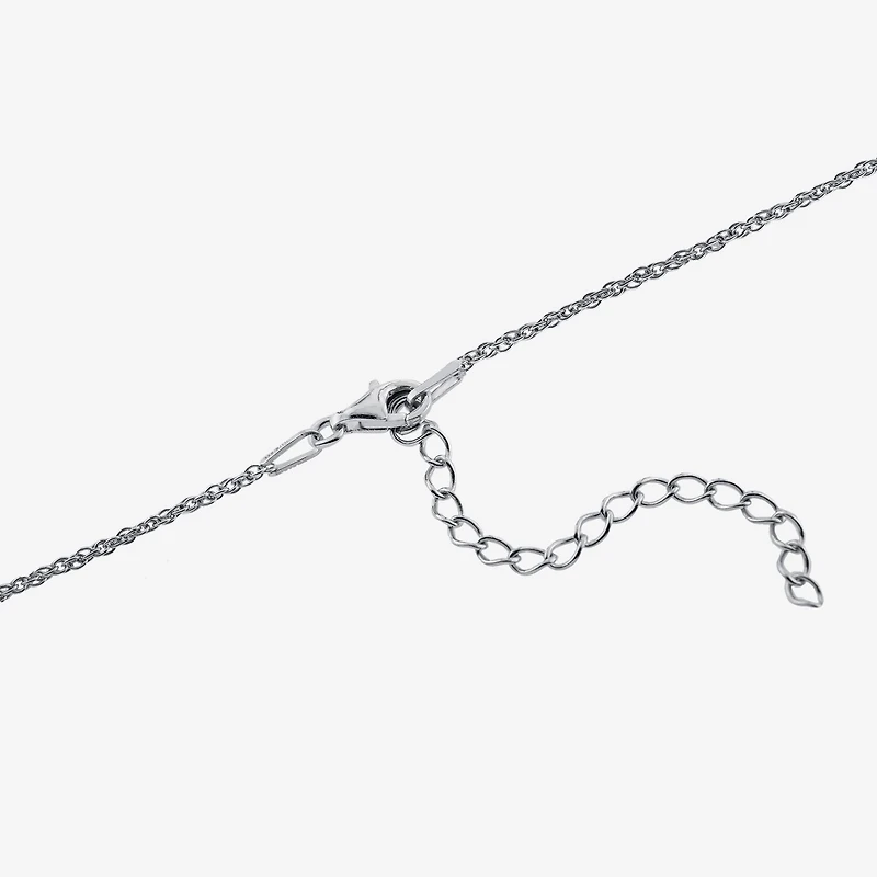 Womens Genuine White Mother Of Pearl Sterling Silver 18 Inch Pendant Necklace