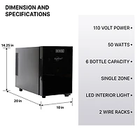 Koolatron 6 Bottle Thermoelectric Wine Cooler