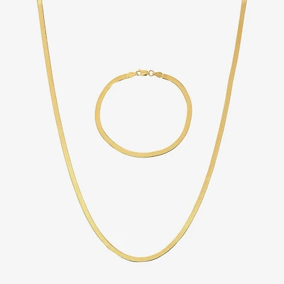 Made in Italy Womens 24K Gold Over Silver 2-pc. Jewelry Set