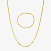 Made in Italy Womens 24K Gold Over Silver 2-pc. Jewelry Set