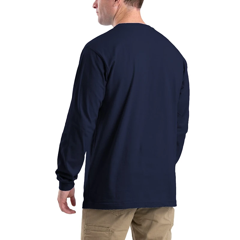 Berne Heavyweight Mens Crew Neck Long Sleeve Big and Tall T-Shirt