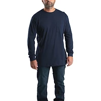 Berne Heavyweight Mens Crew Neck Long Sleeve Big and Tall T-Shirt