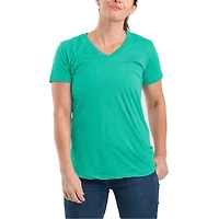 Berne Lightweight Performance Womens V Neck Short Sleeve T-Shirt