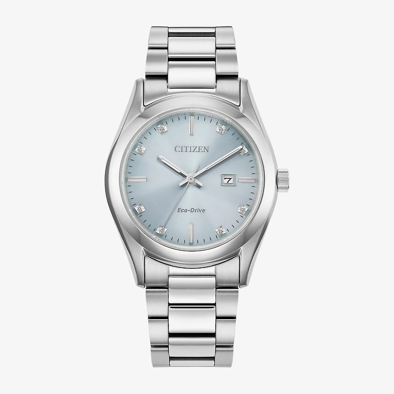 Citizen Sport Luxury Womens Silver Tone Stainless Steel Bracelet Watch Ew2700-54l