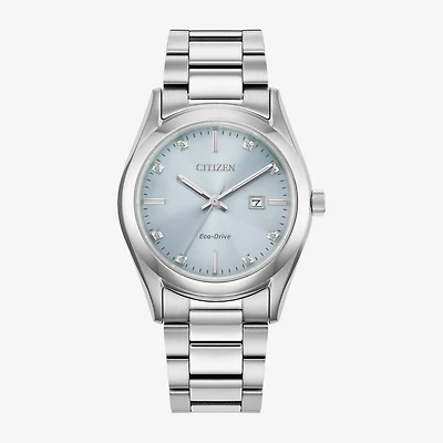 Citizen Sport Luxury Womens Silver Tone Stainless Steel Bracelet Watch Ew2700-54l