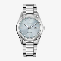 Citizen Sport Luxury Womens Silver Tone Stainless Steel Bracelet Watch Ew2700-54l