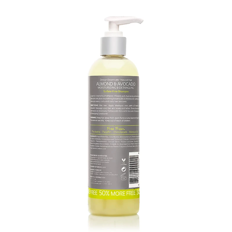 Design Essentials Almond Avocado Shampoo 12 oz.