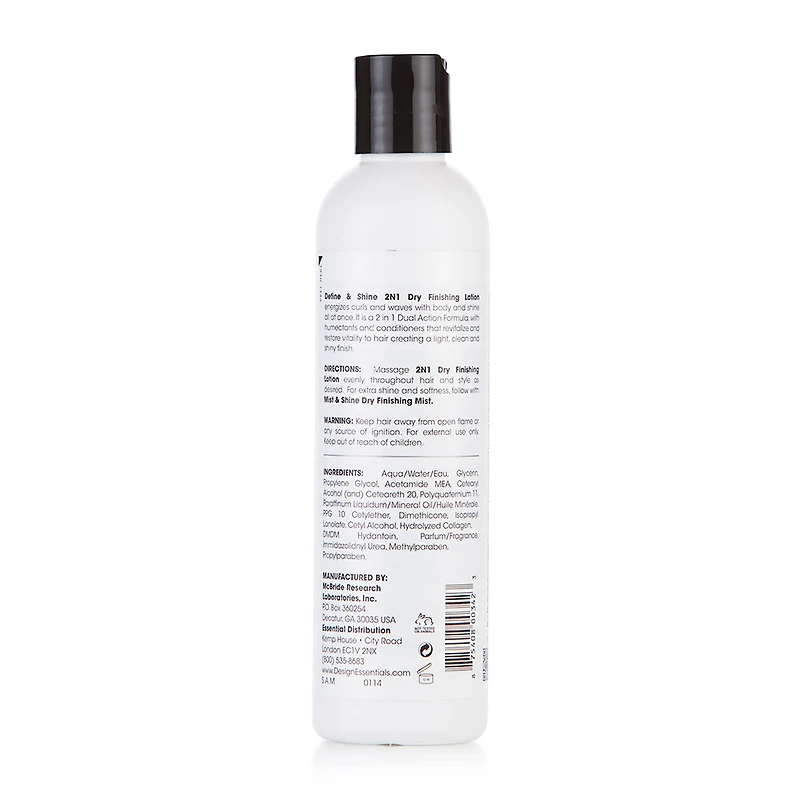 Design Essentials Wave By Design Define & Shine 2-N-1 Dry Finishing Hair Lotion 8 oz.