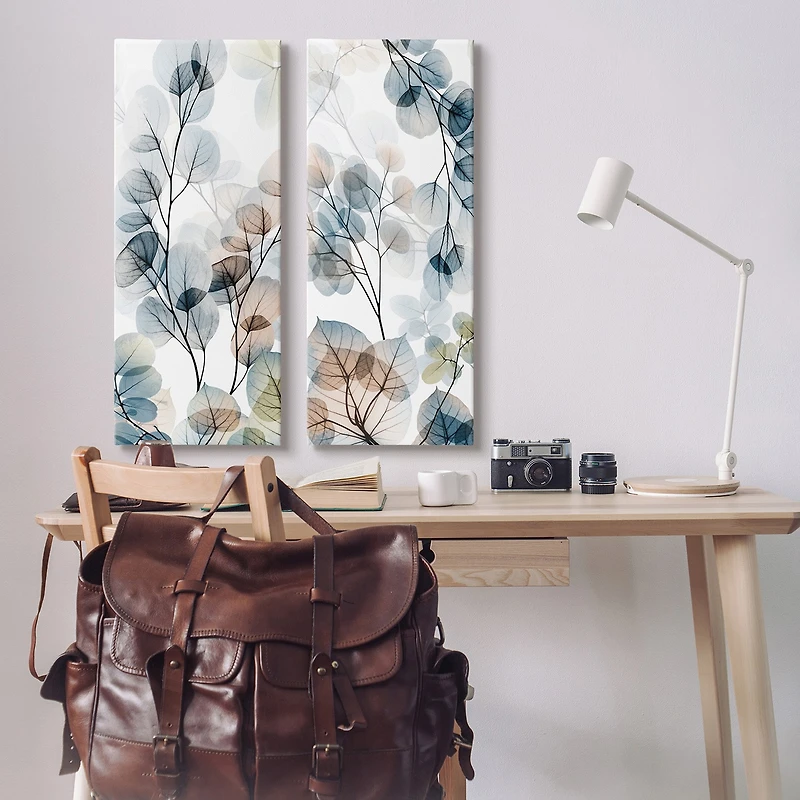 Stupell Industries Elegant Abstract Botanical Plant 2-pc. Wall Art Set