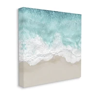 Stupell Industries Sea Foam Sandy Beach Canvas Art