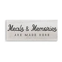 Stupell Industries Meals & Memories Made Here Canvas Art