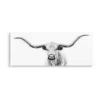 Stupell Industries Longhorn Cattle Modern Photography Canvas Art
