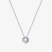 Ever Star (H-I / Si2-I1) Womens 1/ CT. T.W. Lab Grown White Diamond 10K Gold Round Pendant Necklace
