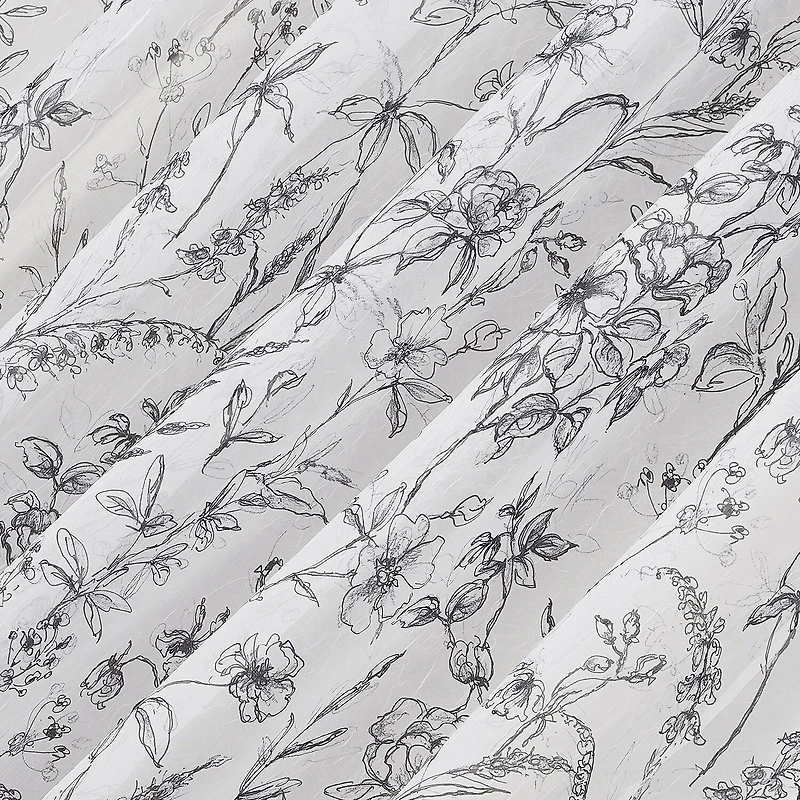 No 918 Ambree Rod Pocket Sheer Single Curtain Panel