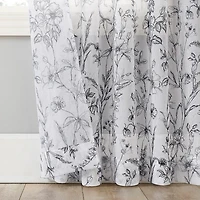 No 918 Ambree Rod Pocket Sheer Single Curtain Panel