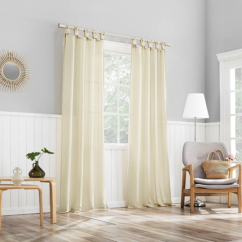 No 918 Hathaway Tab Top Sheer Single Curtain Panel
