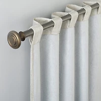 Sun Zero Pedra Back Tab 100% Blackout Single Curtain Panel