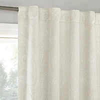 Sun Zero Pedra Back Tab 100% Blackout Single Curtain Panel