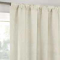 Sun Zero Pedra Back Tab 100% Blackout Single Curtain Panel