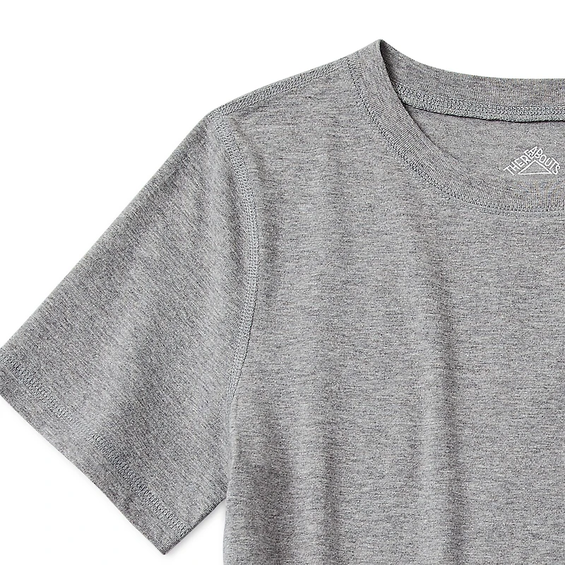 Thereabouts Little & Big Kid Boys Sensory Friendly Crew Neck Short Sleeve Adaptive T-Shirt