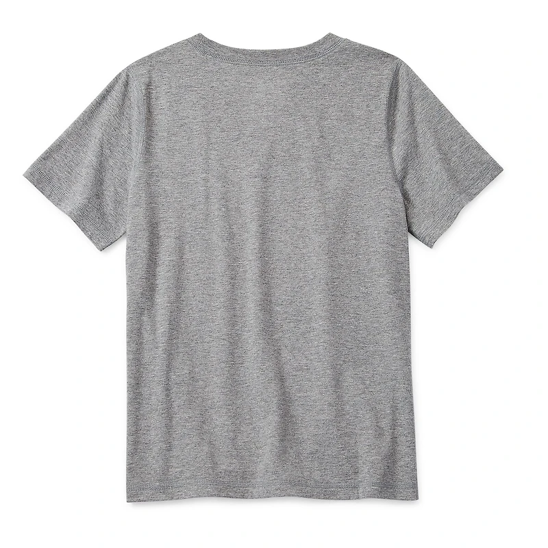 Thereabouts Little & Big Kid Boys Sensory Friendly Crew Neck Short Sleeve Adaptive T-Shirt