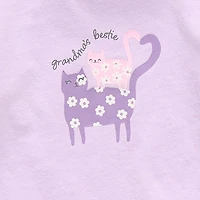 Okie Dokie Baby Girls Round Neck Long Sleeve Regular Fit Graphic T-Shirt