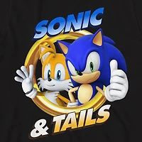 Girls Crew Neck Short Sleeve Relaxed Fit Sonic the Hedgehog Graphic T-Shirt