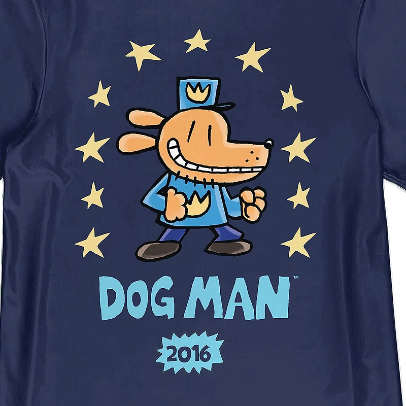 Dog Man Little & Big Kid Boys Crew Neck Short Sleeve Relaxed Fit Graphic T-Shirt
