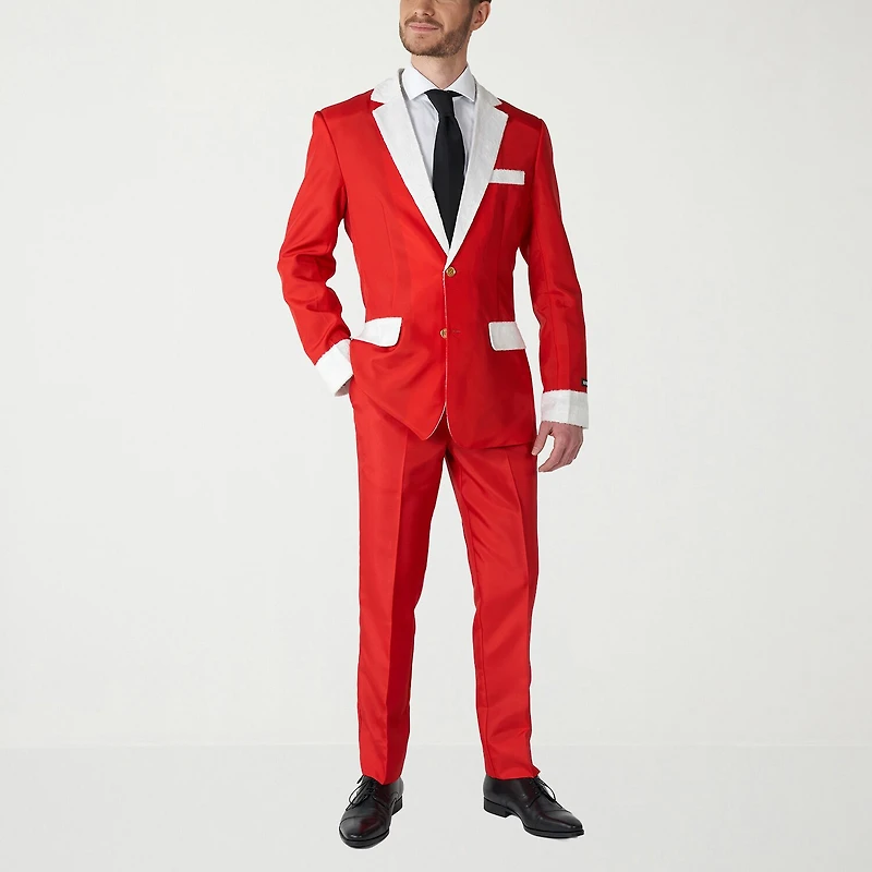 Suitmeister Santa Faux Fur Mens 3-pc. Suit Set