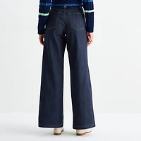 St. John's Bay Womens Tall High Rise Wide Leg Jean