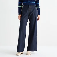 St. John's Bay Womens Tall High Rise Wide Leg Jean