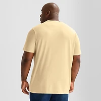 St. John's Bay Super Soft Pocket Mens Crew Neck Short Sleeve Quick Dry Stretch Fabric Big and Tall T-Shirt