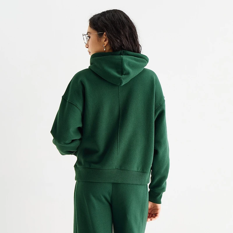 Arizona Womens Juniors Long Sleeve Fleece Active Hoodie