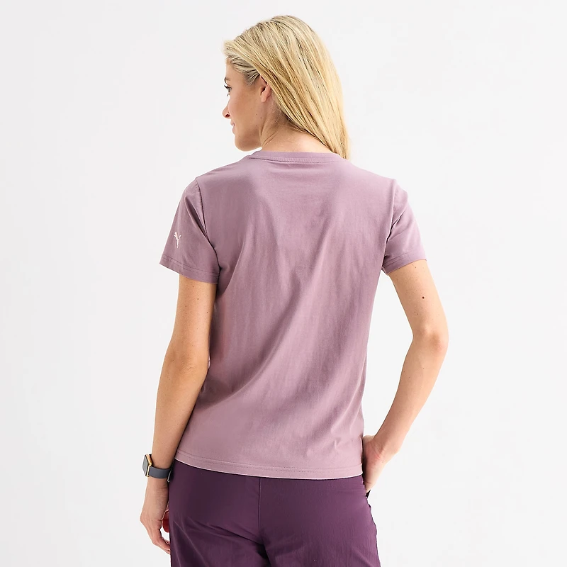 PUMA Womens Crew Neck Short Sleeve Active T-Shirt
