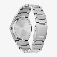 Citizen Zenshin Mens Silver Tone Bracelet Watch Aw0130-85a