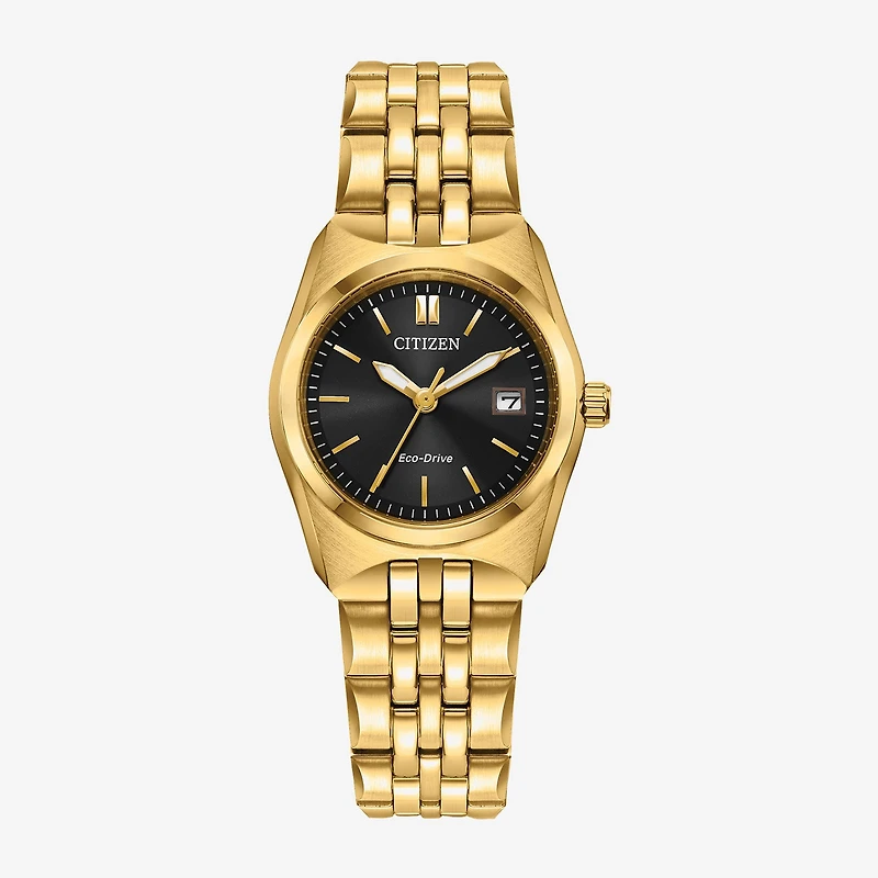Citizen Corso Womens Gold Tone Stainless Steel Bracelet Watch Ew2293-56e